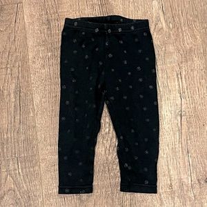 🦄$1 add on item🦄 CARTER’S | black/silver snowflake leggings